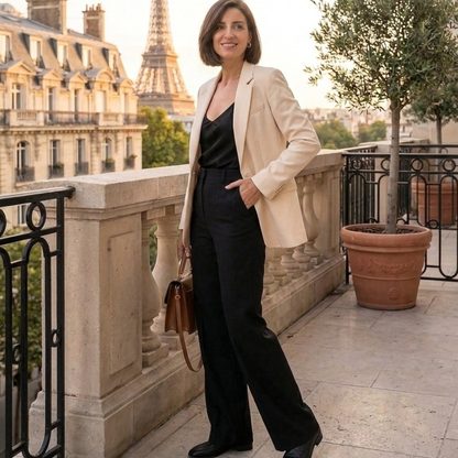 Pantalon Tailleur Large